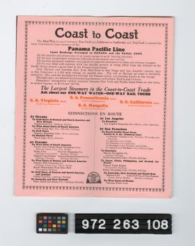 Image representing Brochure, Steamship.