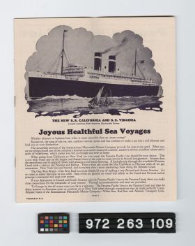 Image representing Brochure, Steamship.