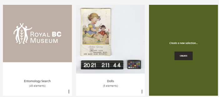 Sample group of 'My Selections'